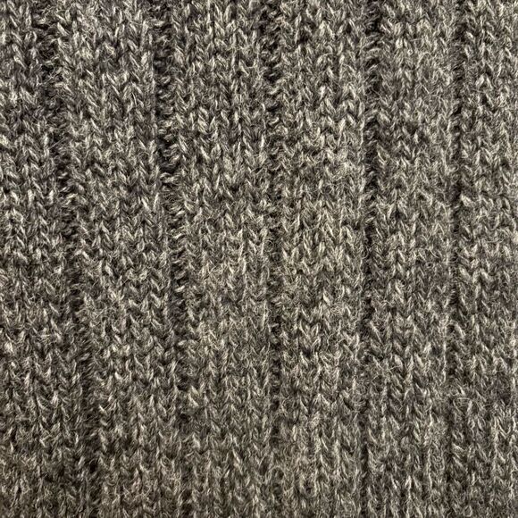 Ralph Lauren Polo Shawl collar Sweater XXL 100% Wool Grey Academia Winter Snow - Picture 6 of 8